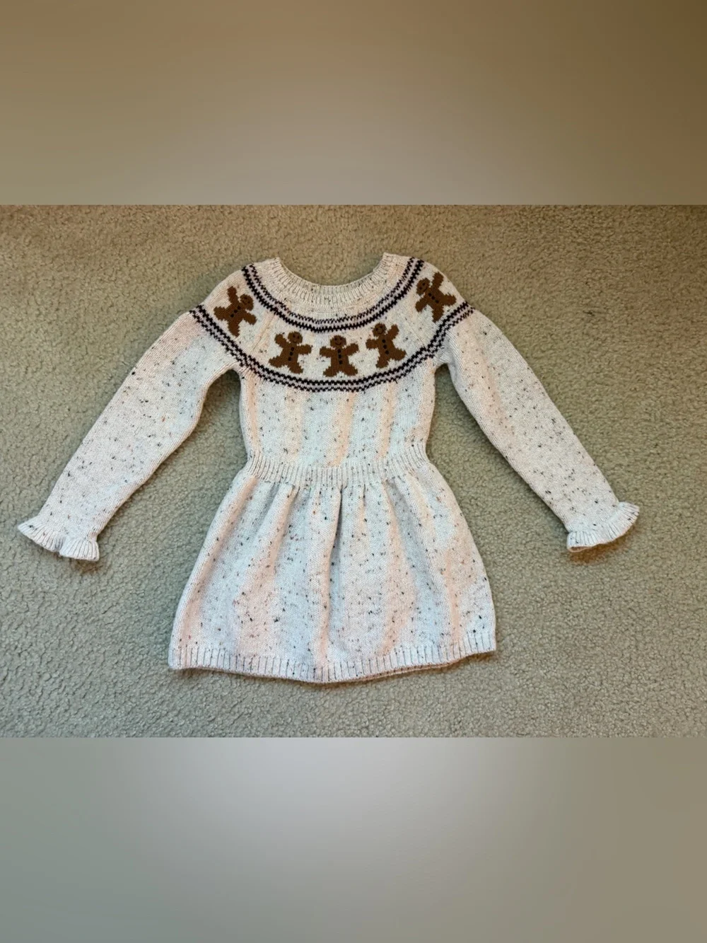 Gymboree girls gingerbread sweater dress 4T
